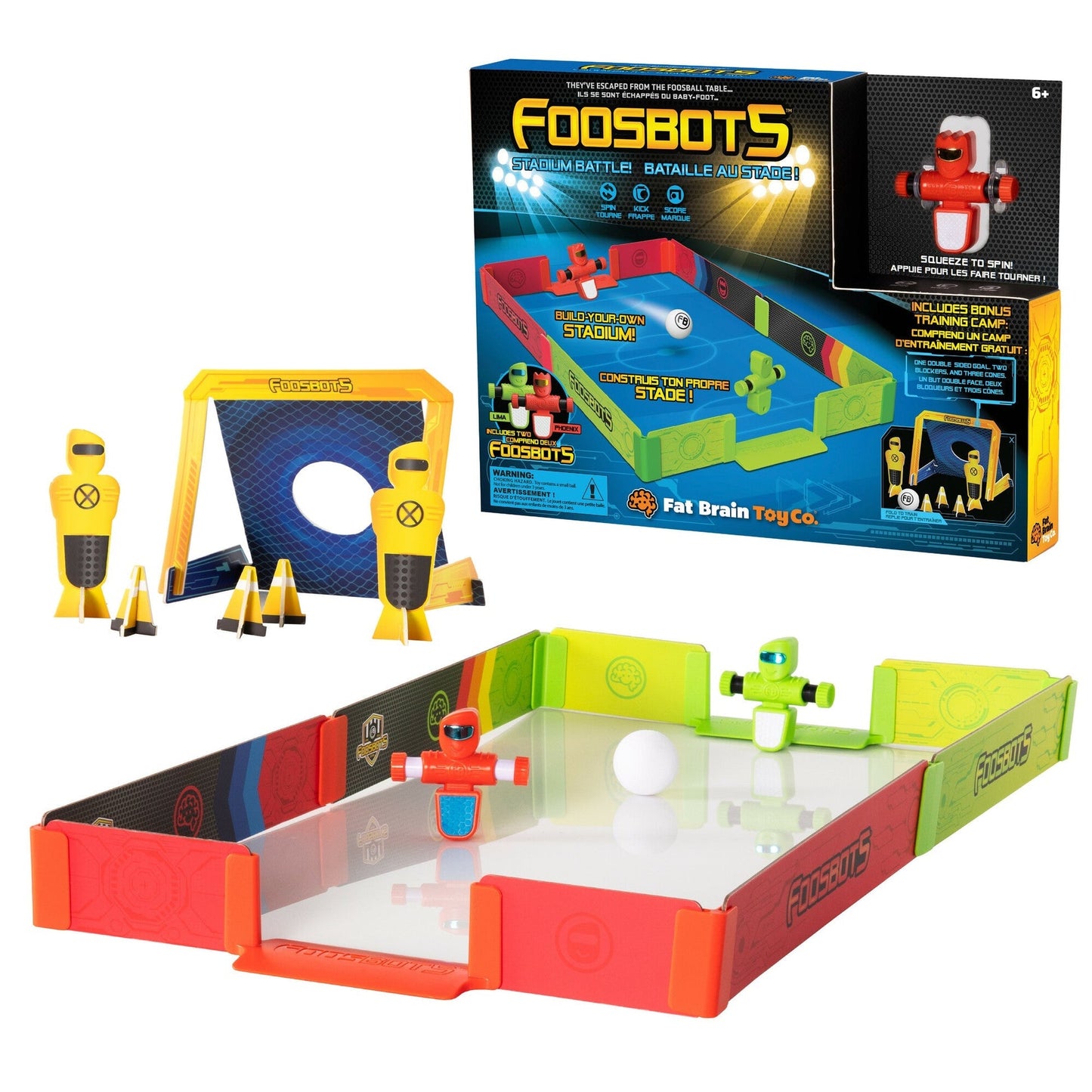 Foosbots Stadium Battle | Ultimate Robot Football Arena Playset for Kids