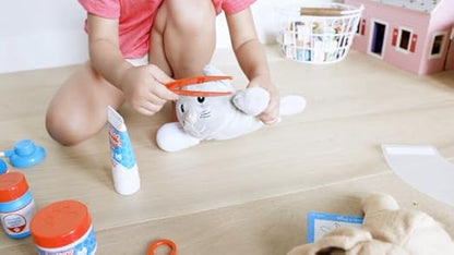 WizardsWonders Kids Veterinary Doctor Play Set – Soft Plush Pet Care Kit with Medical Bag