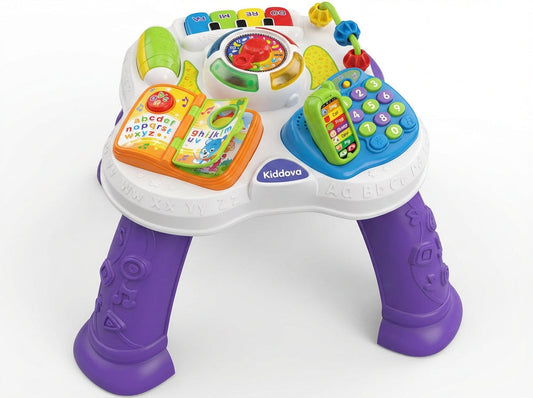 Kiddova 4-in-1 Baby Musical Activity Table with Lights & Learning Games – Interactive Educational Toy (6–36 Months)