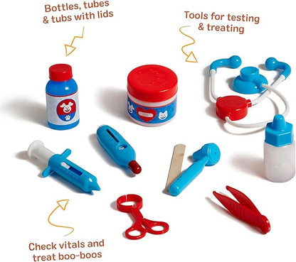 WizardsWonders Kids Veterinary Doctor Play Set – Soft Plush Pet Care Kit with Medical Bag