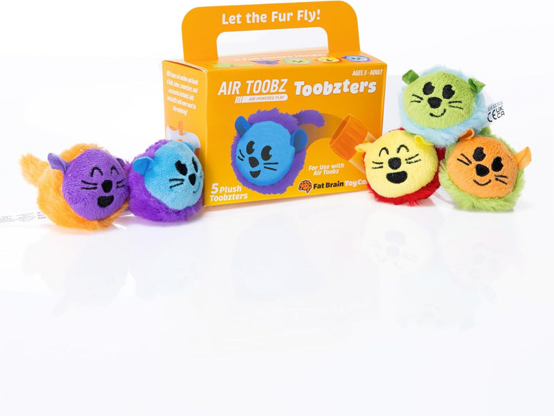 Air Toobz Toobzters Plush Pack – 5 Soft Character Add-Ons for Extra Air-Powered Fun
