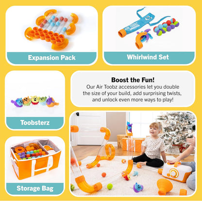 Air Toobz Toobzters Plush Pack – 5 Soft Character Add-Ons for Extra Air-Powered Fun