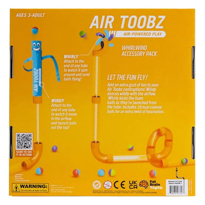 Air Toobz Whirlwind Accessory Pack – Spinning Air Tube Add-On with 10 Extra Foam Balls