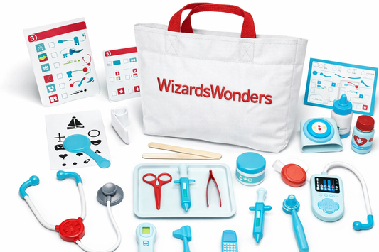 Kids Doctor Play Set with Embroidered Carry Bag – Complete Pretend Medical Kit