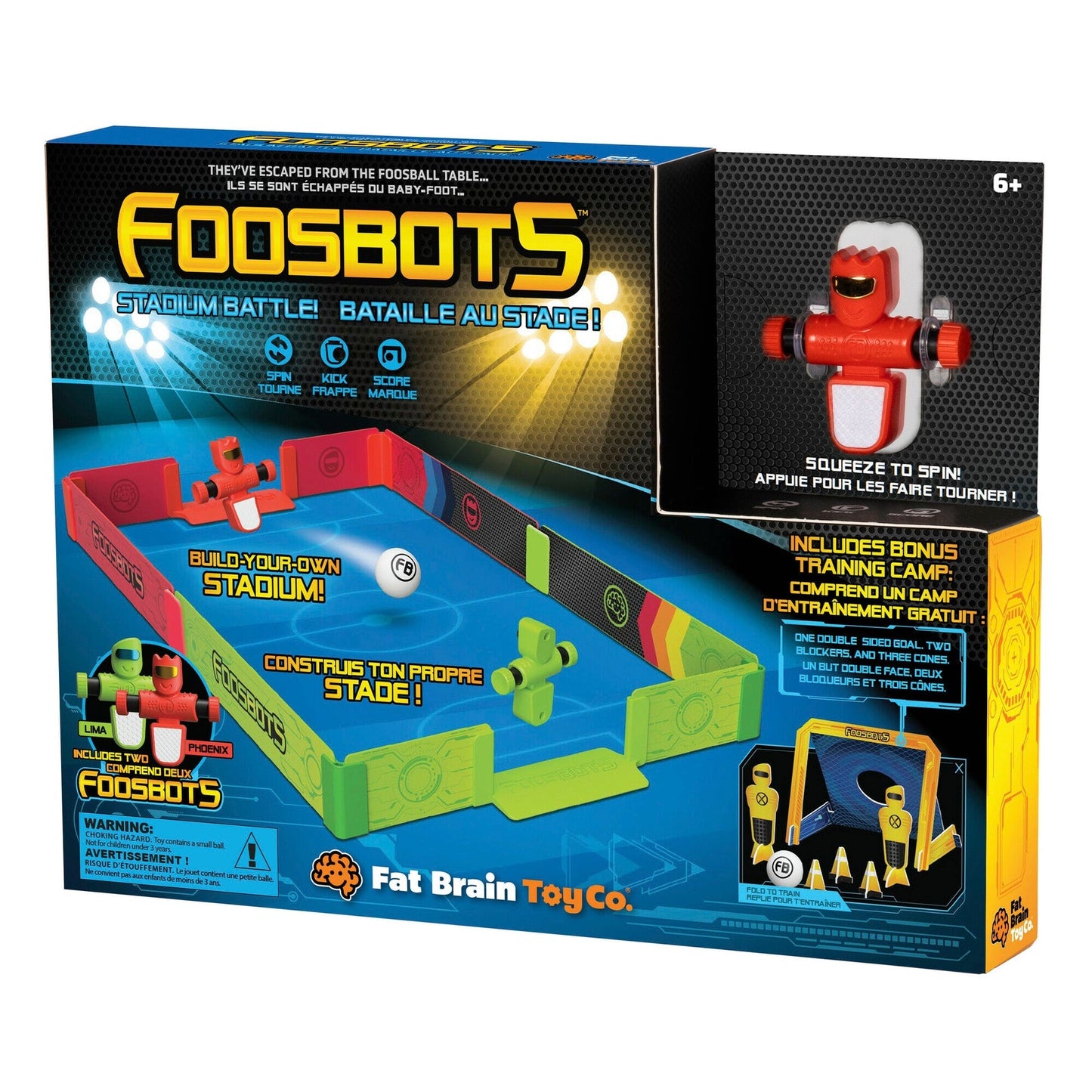 Foosbots Stadium Battle | Ultimate Robot Football Arena Playset for Kids