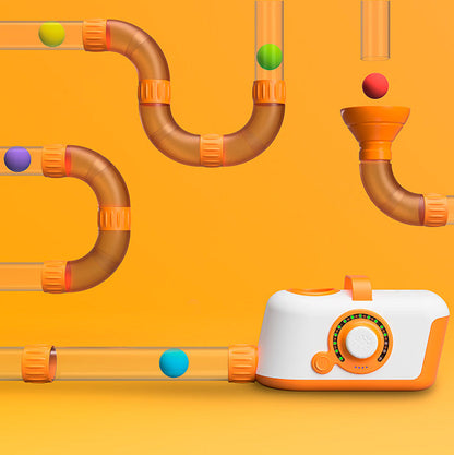 Air Toobz Interactive STEM Ball Launcher – Creative Air-Powered Building Set for Kids