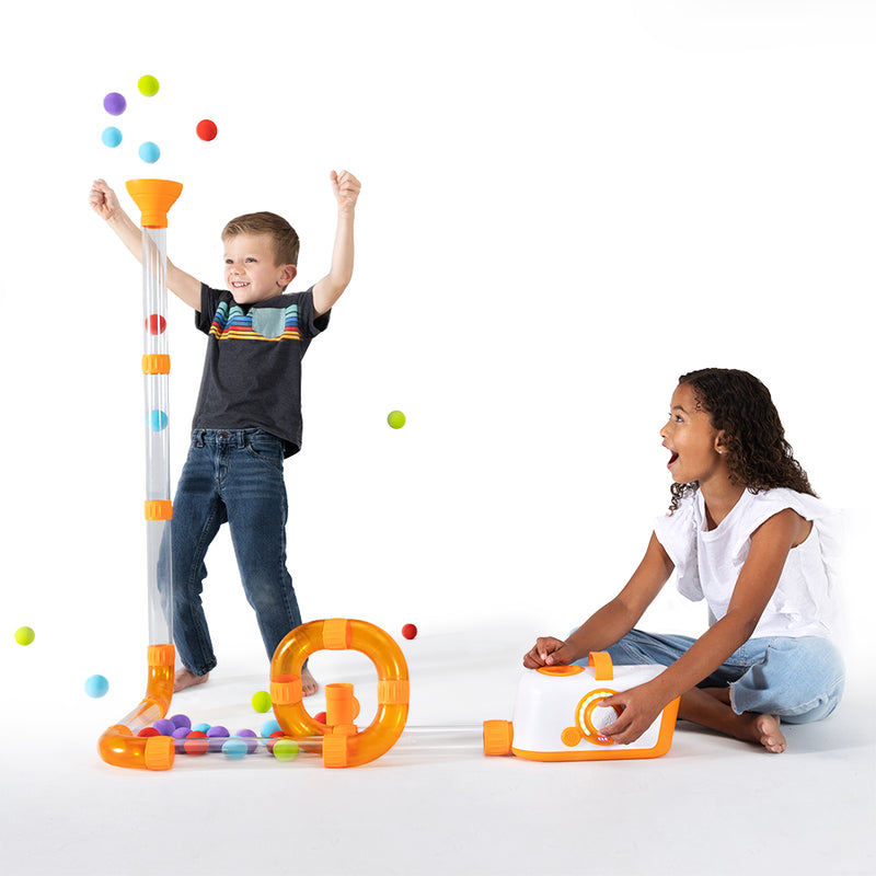 Air Toobz Interactive STEM Ball Launcher – Creative Air-Powered Building Set for Kids