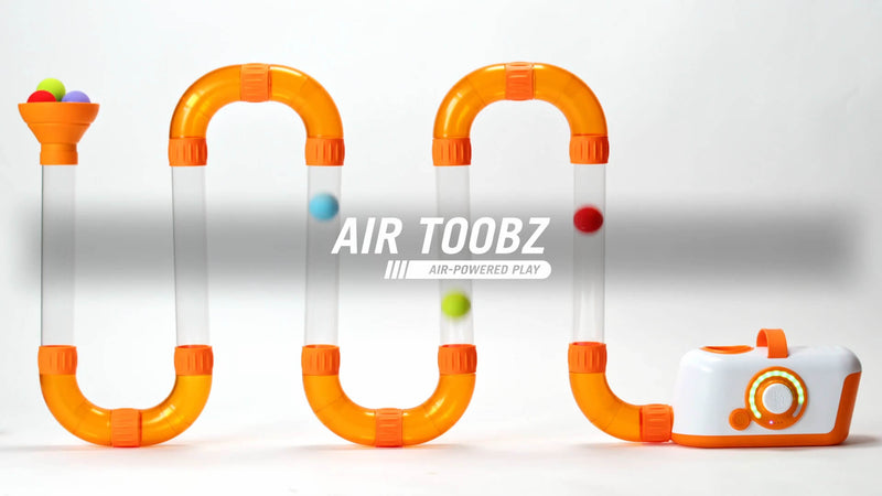 Air Toobz Interactive STEM Ball Launcher – Creative Air-Powered Building Set for Kids