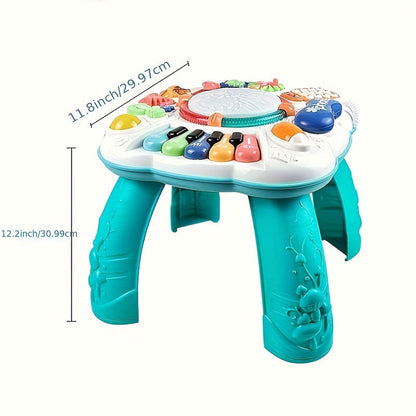 3-in-1 Musical Baby Activity Table with Lights & Sounds – Interactive Learning Toy for Toddlers (6–36 Months)