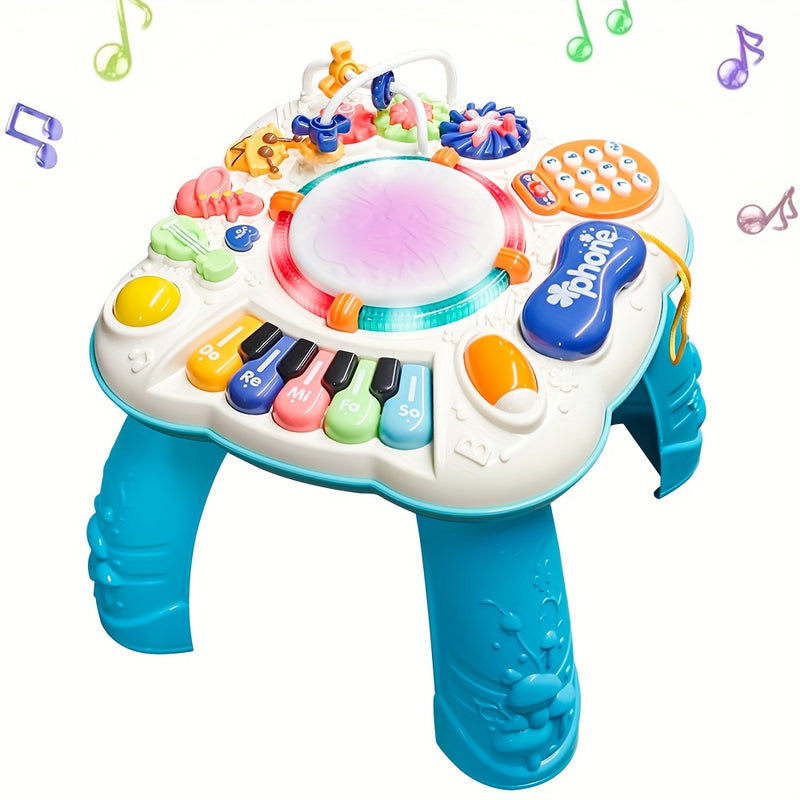 3-in-1 Musical Baby Activity Table with Lights & Sounds – Interactive Learning Toy for Toddlers (6–36 Months)